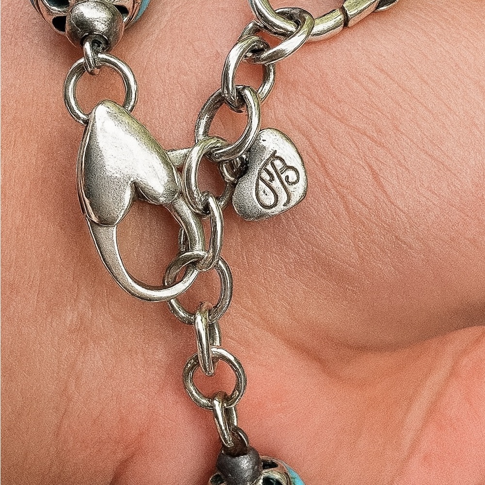 Brighton Blue and Silver Bracelet Intricate Design - Picture 5 of 6